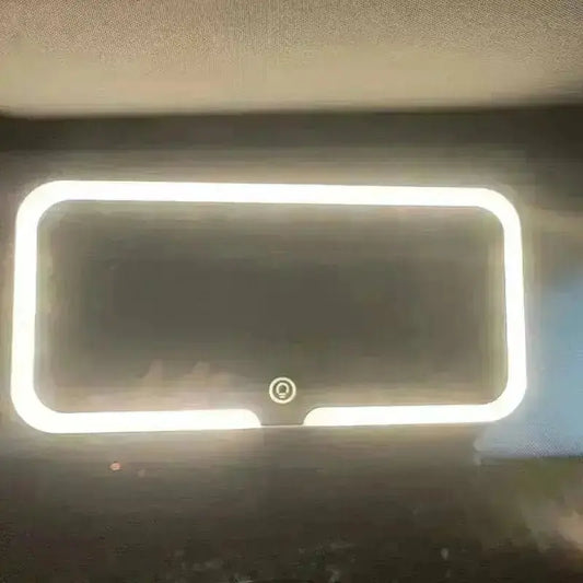 GlamScreen: Touch & Glow Car Mirror