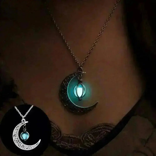 Fashion Natural Shiny Moonstone Healing Necklace
