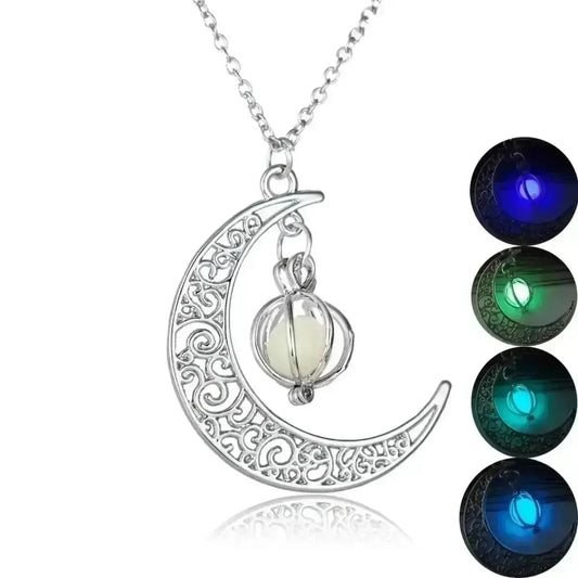 Fashion Natural Shiny Moonstone Healing Necklace