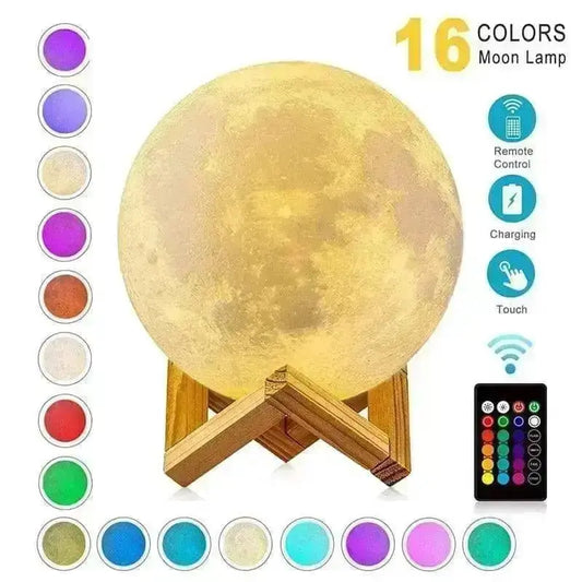 Lunar Brilliance Rechargeable Moon Lamp