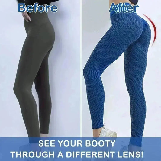 Leggings Women Butt Lifting Workout - Blue