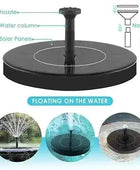 Solar Fountain  Water  Outdoor Garden Circular Floating Water Landscape